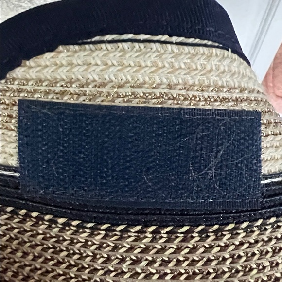 Eric Javits Black and Tan Striped Hat - Picture 9 of 10